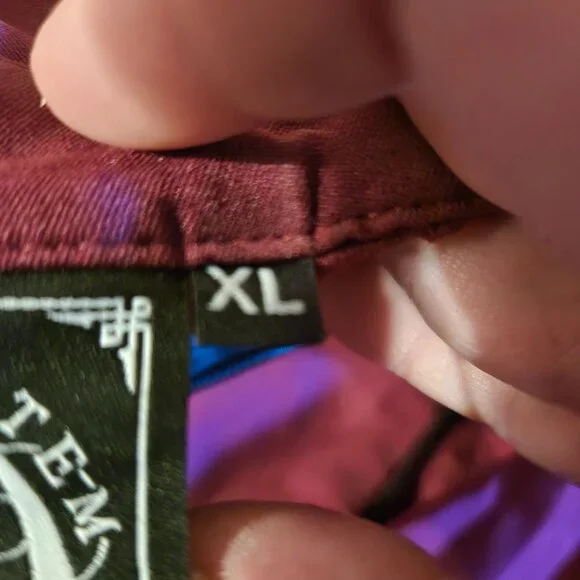 Killstar Black Ops Skater Dress with detachable tie - Blood color XL - Picture 11 of 15